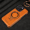 Luxury Magnetic Bracket Phone Case Business Drop-resistant Leather Case