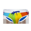Men's Rainbow Swim Briefs | Color Stitching Nylon Swimsuit Canada | M-XXL