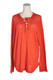 SADIE & LOVE Women Knit Tops Regular fit in Orange - L