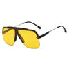 Premium Rimless Oversized Aviator Sunglasses for Women, PC Lens UV Protection Women’s Shade