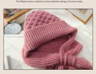 Women's Fleece-lined Scarf And Hat Winter Warm Knitted Hat Scarf