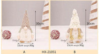 Retractable Luminous Santa Doll Rudolf Christmas Faceless Decoration Ornaments