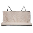 Dog Car Back Seat Bed – Plush Bolstered Pet Travel Seat (Khaki)