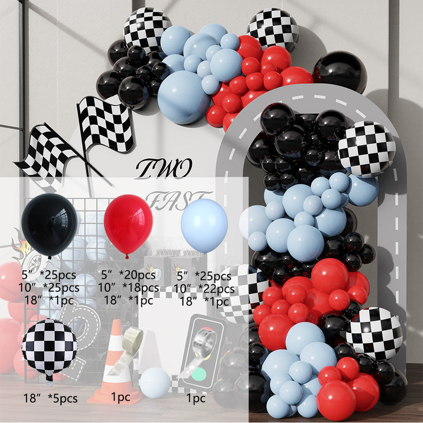 Racing Theme Balloon Set – 145-Piece Party Decoration Kit