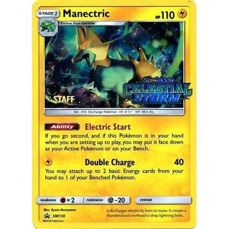 Manectric - SM130 (Prerelease) [Staff] (SM130) (SMP)