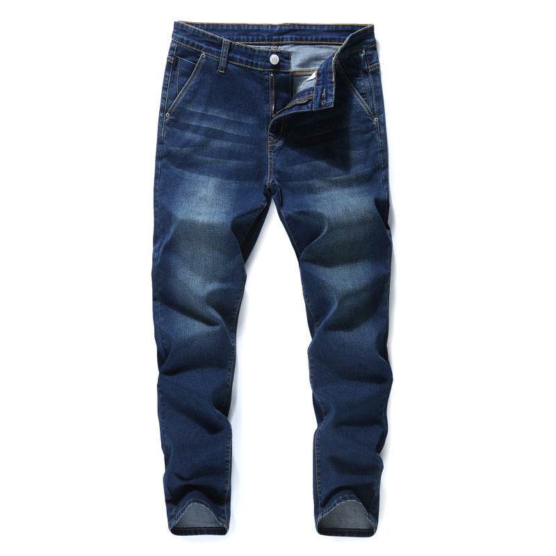 Men's denim jeans straight fitted pants