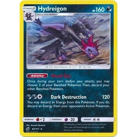 Hydreigon - 62/111 (Cracked Ice Holo) (062/111) (PR)