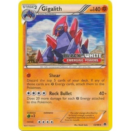 Gigalith 53/98 (Prerelease) [Staff] (53/98) (PR)