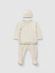 Cotton three-piece striped set | Natural | Snug