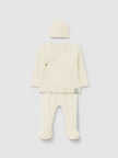 Three-piece set in ribbed jersey | Natural | Snug