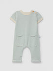Cotton striped jumpsuit | Mint Blue | Snug