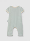Cotton striped jumpsuit | Mint Blue | Snug