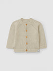 Knitted cardigan round neckline | Linen | Snug
