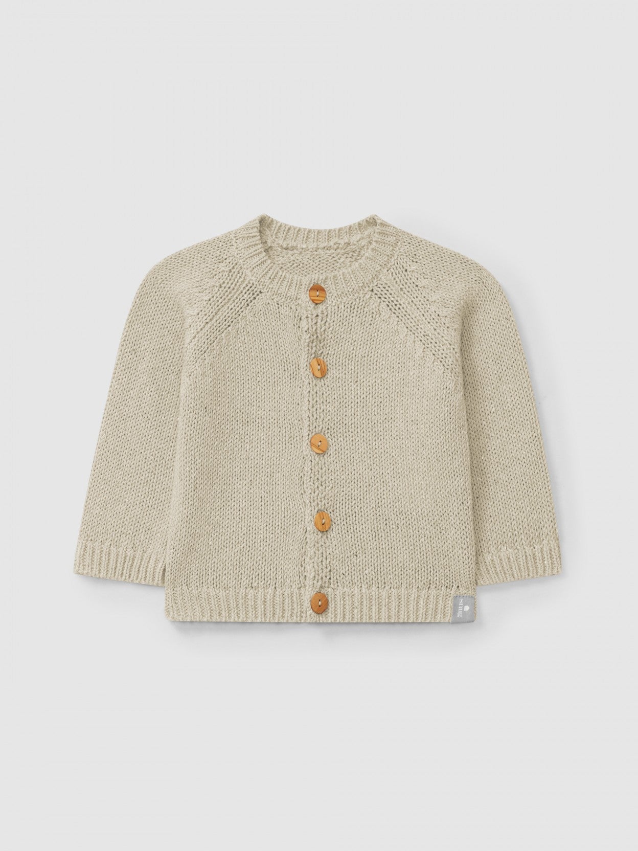 Knitted cardigan round neckline | Linen | Snug