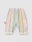 Multi-colour striped pull-up pants | Multicolor | Snug