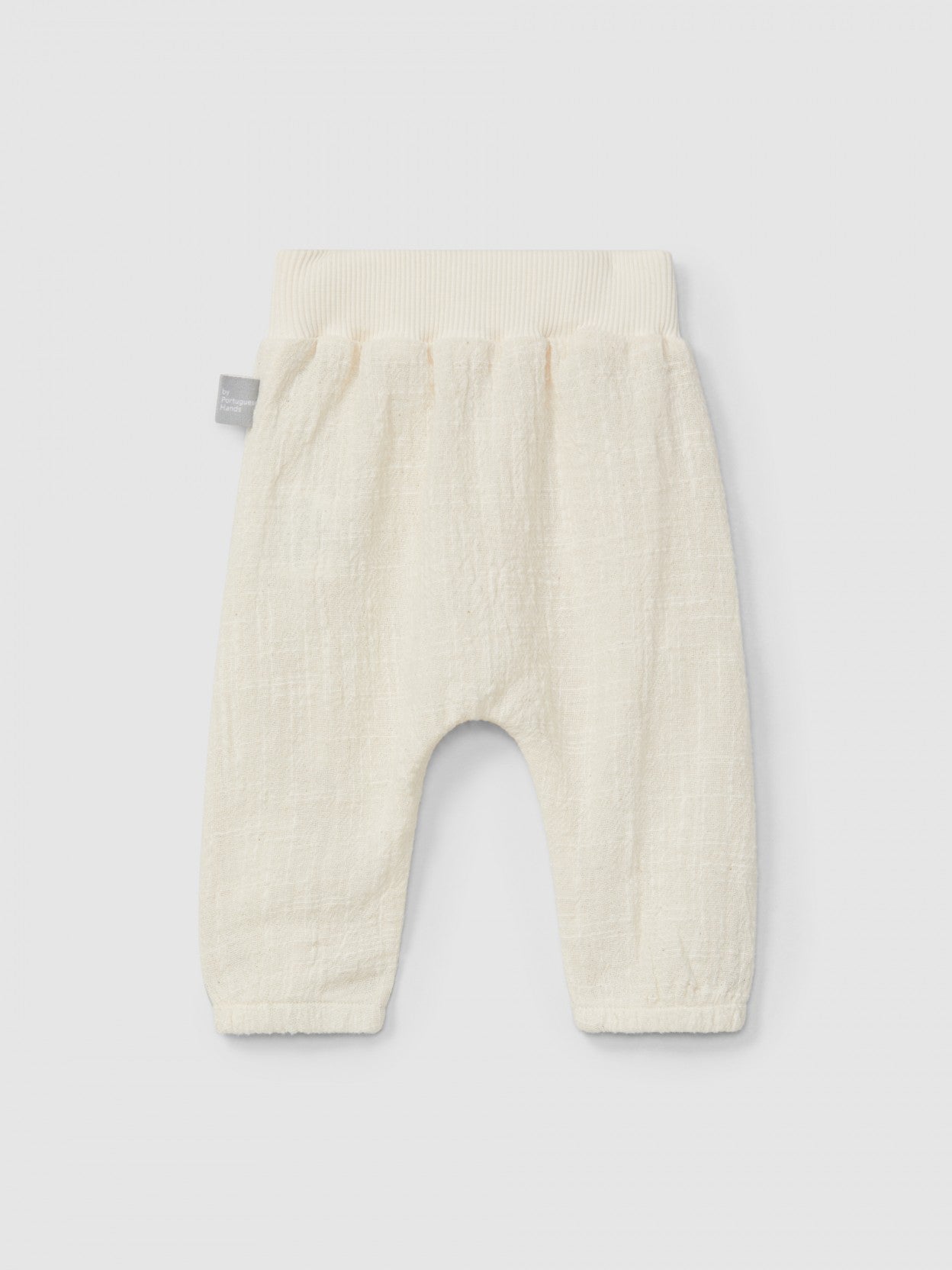 Natural-effect pull-up pants | Natural | Snug