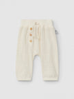 Natural-effect pull-up pants | Natural | Snug