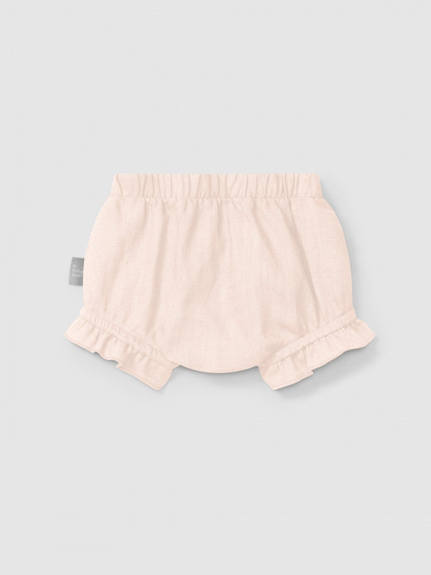 Plain pull-up diaper cover in linen with cotton | Pink | Snug