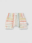 Multi-colour striped pull-up shorts | Multicolor | Snug