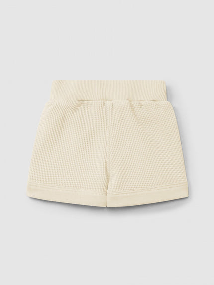 Waffle weave pull-up shorts | Natural | Snug