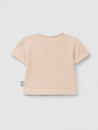 Cotton striped T-shirt | Peach | Snug
