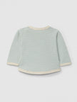 Cotton striped longsleeve | Mint Blue | Snug