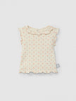 Ribbed jersey singlet floral print | Pink | Snug