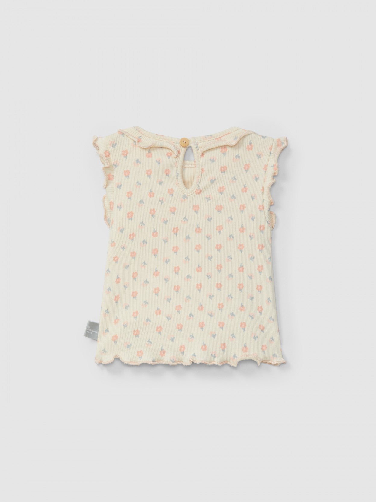Ribbed jersey singlet floral print | Pink | Snug