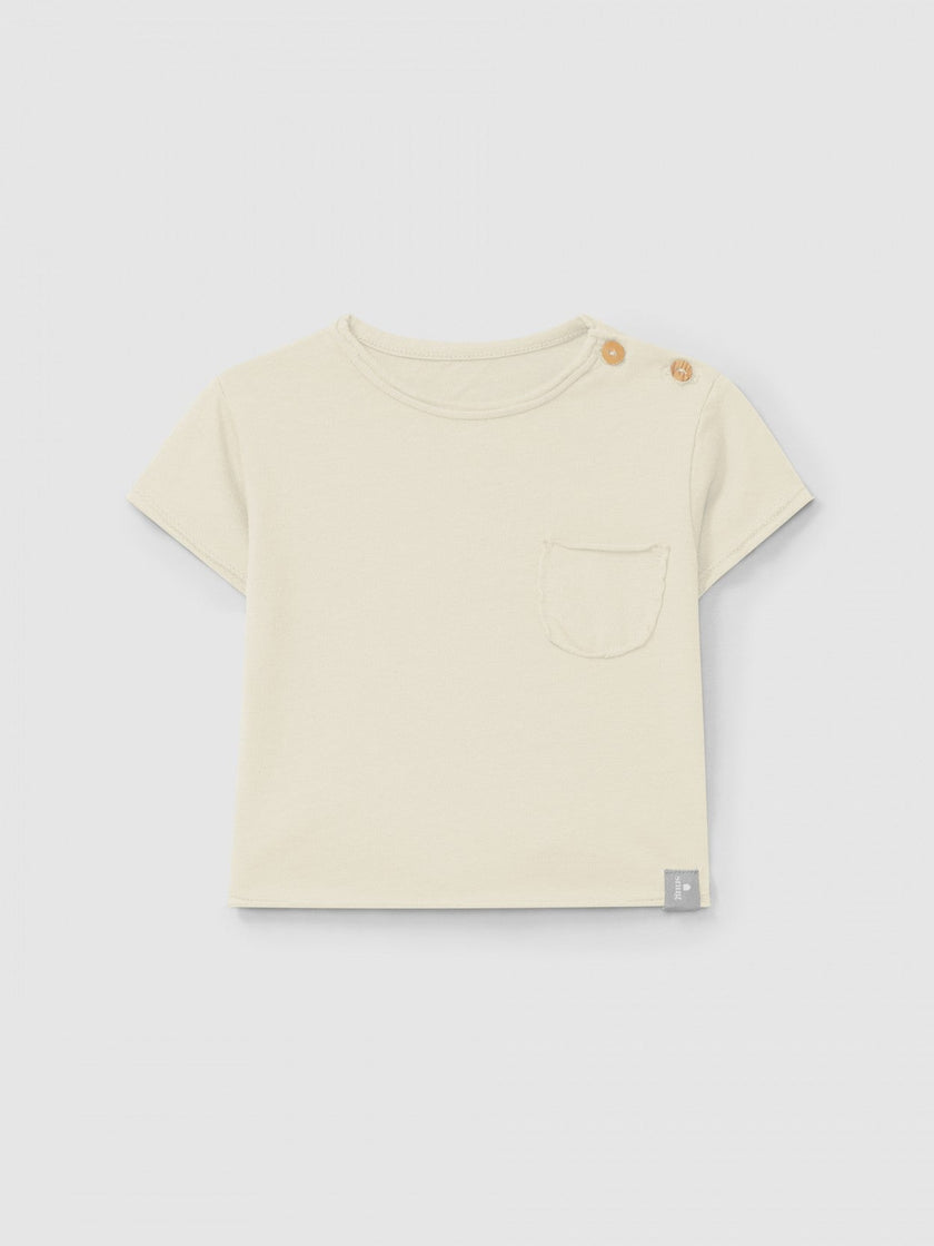 Plain T-shirt with pocket | Natural | Snug