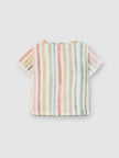Multi-colour striped short-sleeve shirt | Multicolor | Snug