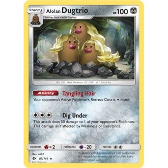 Alolan Dugtrio - 87/149 (Cosmos Holo) (087/149) (BLE)