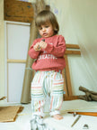 Multi-colour striped pull-up pants | Multicolor | Snug