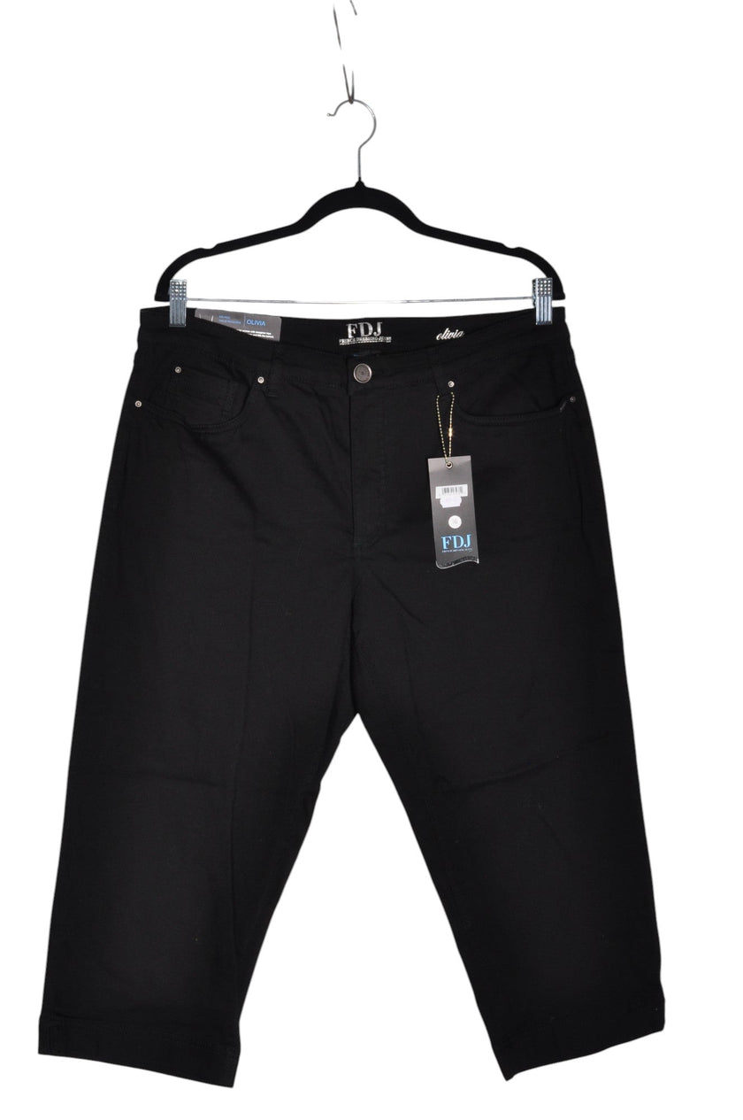 FDJ Women Capri Pants Regular fit in Black - 16