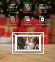 5-inch Transparent Acrylic Digital Photo Frame with Video Player & Stereo Speaker