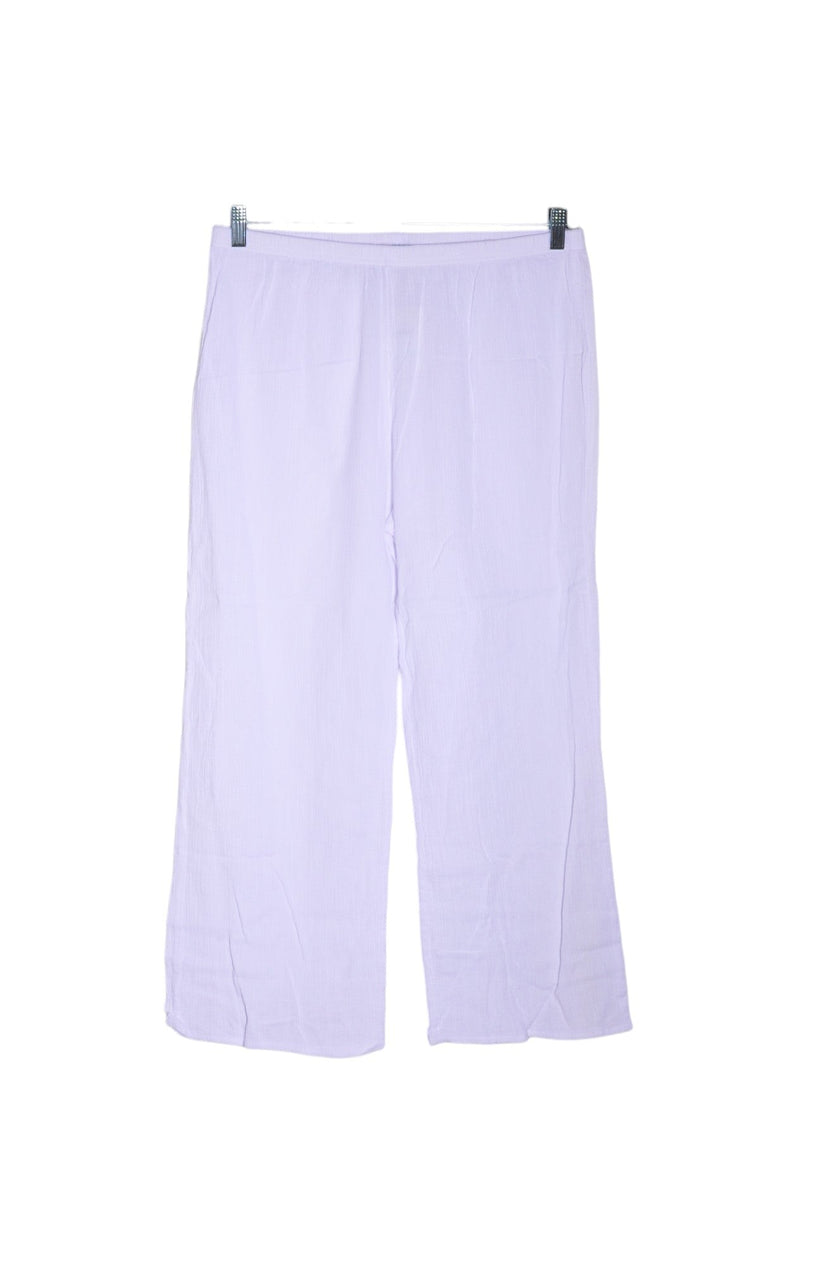 SUN MODA Women Palazzo Pants Regular fit in White - L, XL