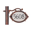 Florence - Plaque d'adresse horizontale pour poteau - 1734