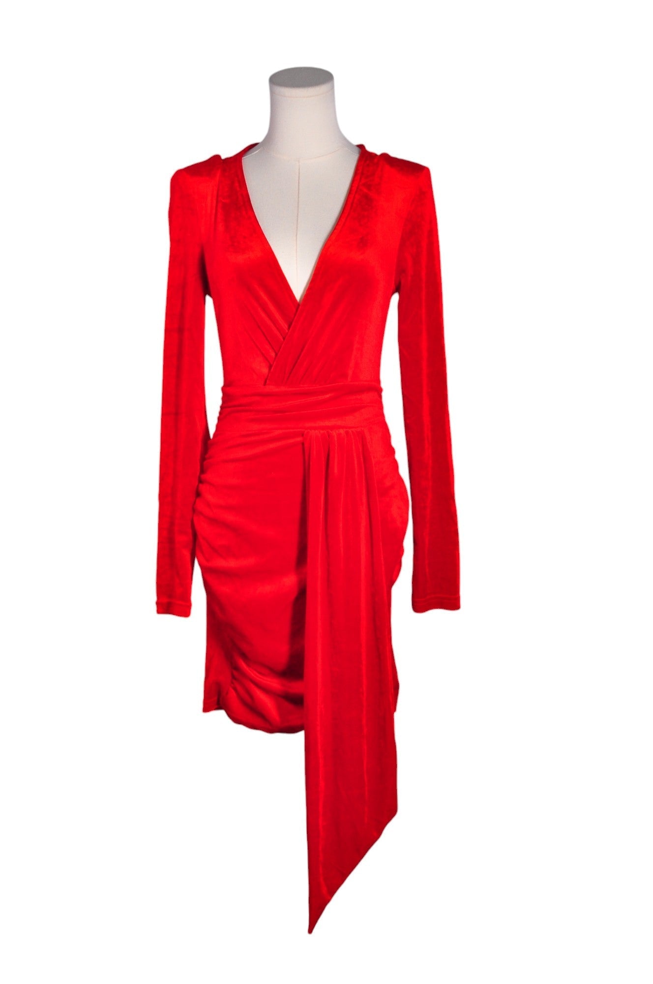 SHEIN Women Wrap Dresses Regular fit in Red - M