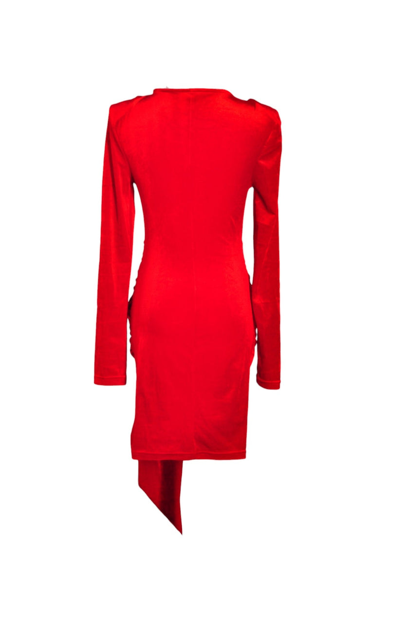 SHEIN Women Wrap Dresses Regular fit in Red - M