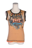 SKINNY MINNIE Women Tank Tops Regular fit in Brown - L