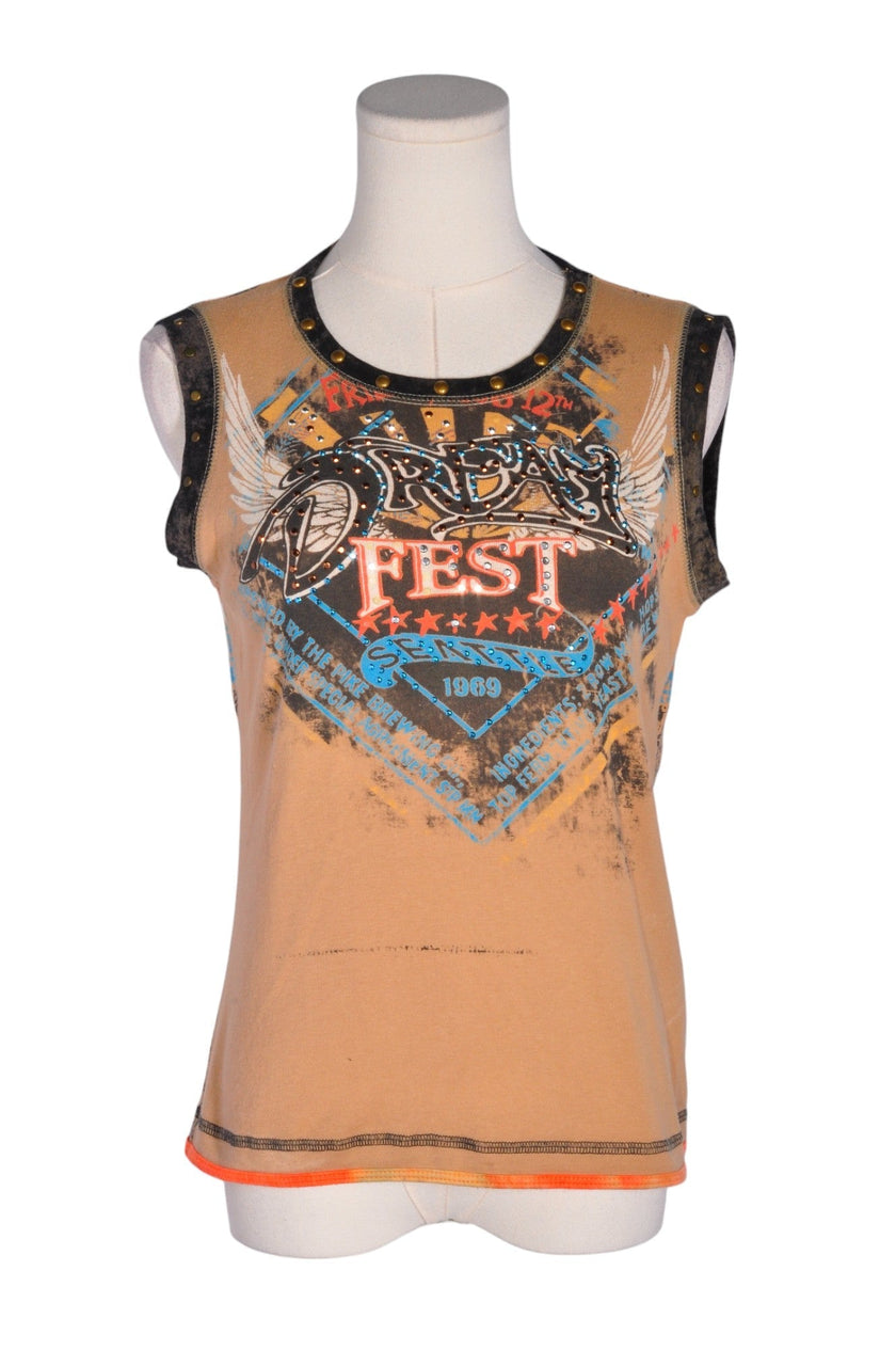 SKINNY MINNIE Women Tank Tops Regular fit in Brown - L