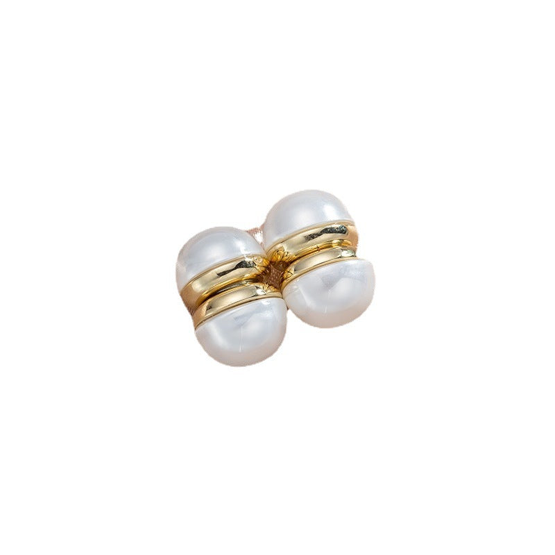 Magnetic Pearl Ear Studs – No Piercing Korean Style Alloy Earrings