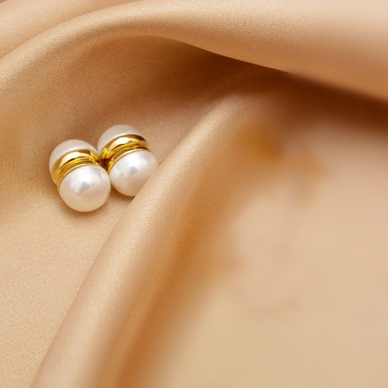 Magnetic Pearl Ear Studs – No Piercing Korean Style Alloy Earrings