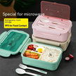 Kids Plastic Bento Lunch box with Cutleries