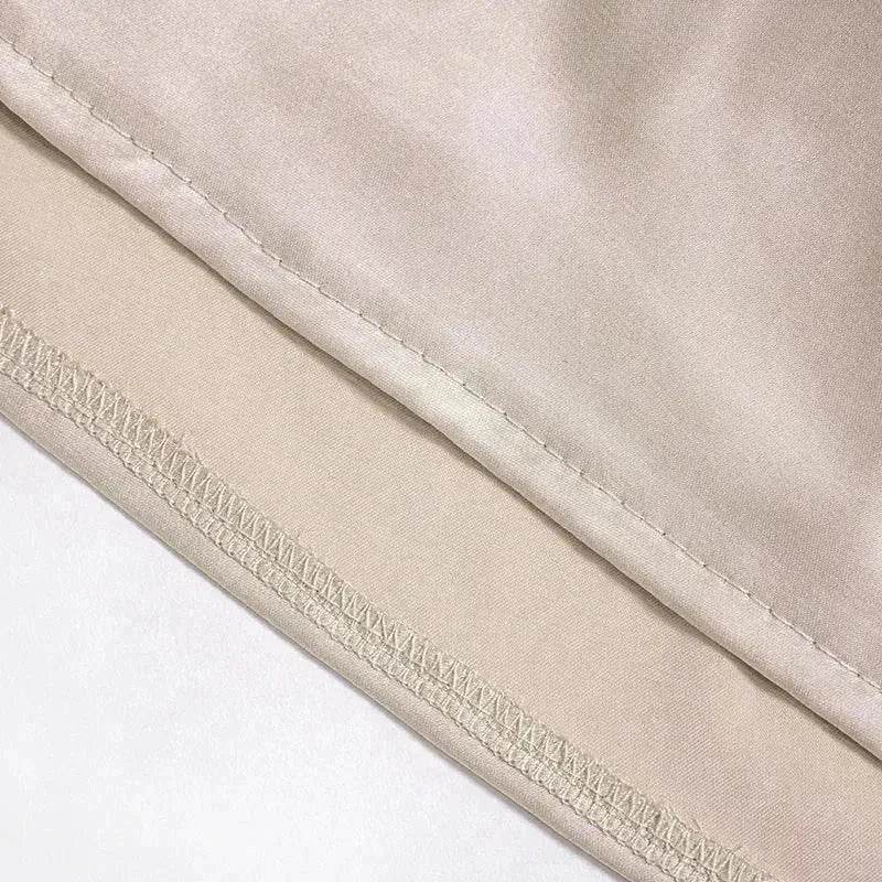One-shoulder Sleeveless Mini Dress Charming Slim Backless Party Wedding Satin Dresses Womens Clothing