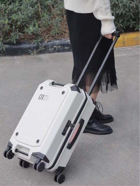 Hard Shell Carry On Luggage Spinner Suitcase – Compact Cabin Travel Trolley 20 inch