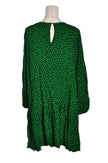 H&M Women Drop Waist Dresses Regular fit in Green - XL