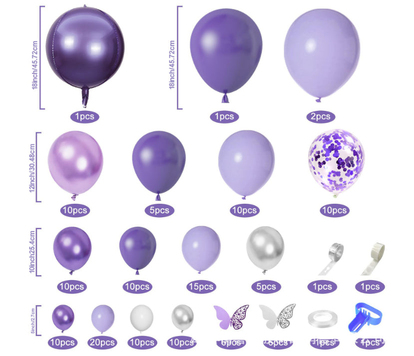 Party Balloon Decoration Set – 40 to 145pcs Festival Layout Kit
