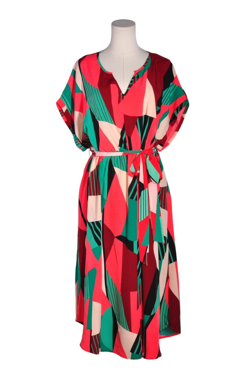 SHEIN Women Midi Dresses Regular fit in Red - 2XL
