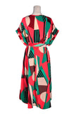 SHEIN Women Midi Dresses Regular fit in Red - 2XL
