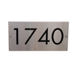 DeVille - Plaque d'adresse rectangle horizontale en stainless - 1740